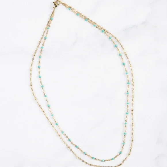 NWT Little Sky Stone Azure Necklace - Picture 1 of 6